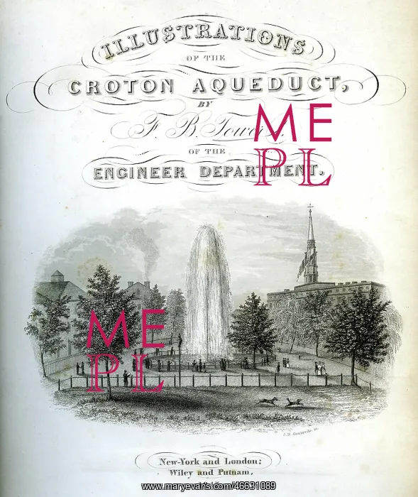 : Croton aqueduct title page : Croton aqueduct title page