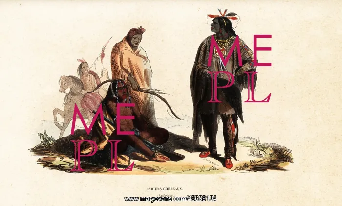 : Crow people at Fort Clarke : Crow people at Fort Clarke