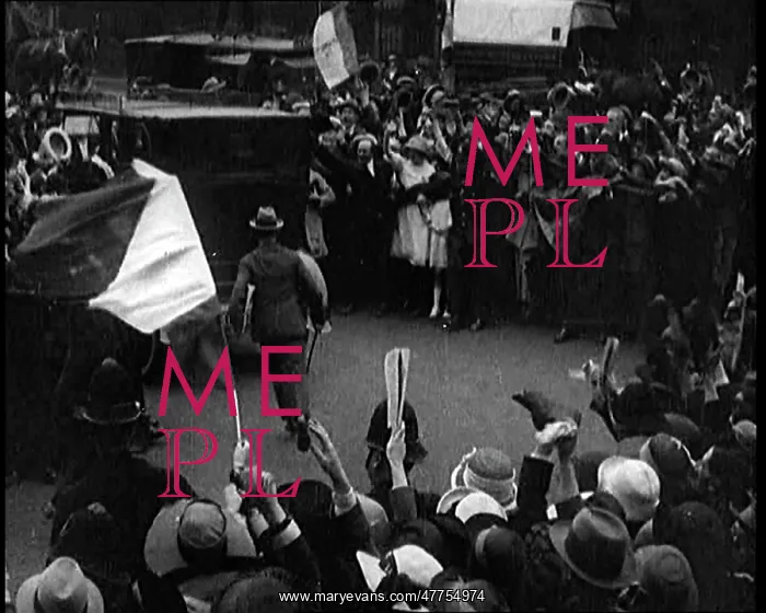 : Crowd Cheering as a Car Carrying President : Crowd Cheering as a Car Carrying President