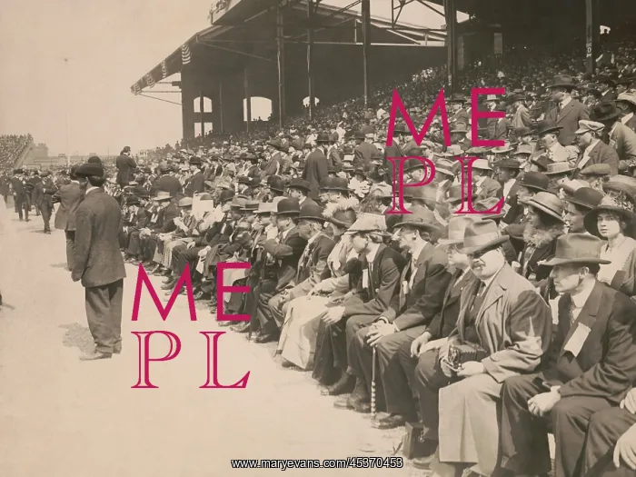 : Crowd of Chicago White Sox fans at Comiskey : Crowd of Chicago White Sox fans at Comiskey