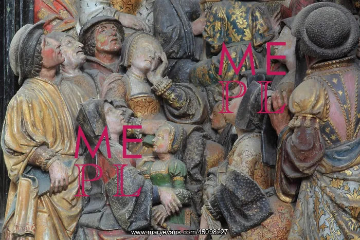 : Crowd, choir screen, Amiens Cathedral, Picardy, France : Crowd, choir screen, Amiens Cathedral, Picardy, France