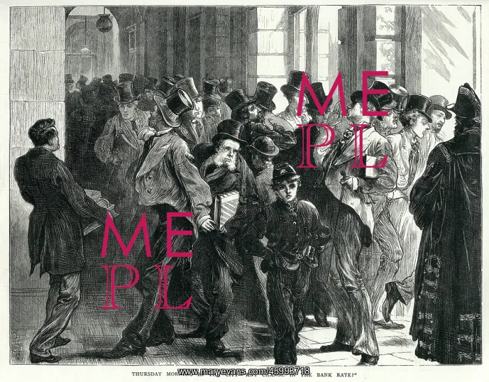 : Crowd in the City of London 1871 : Crowd in the City of London 1871
