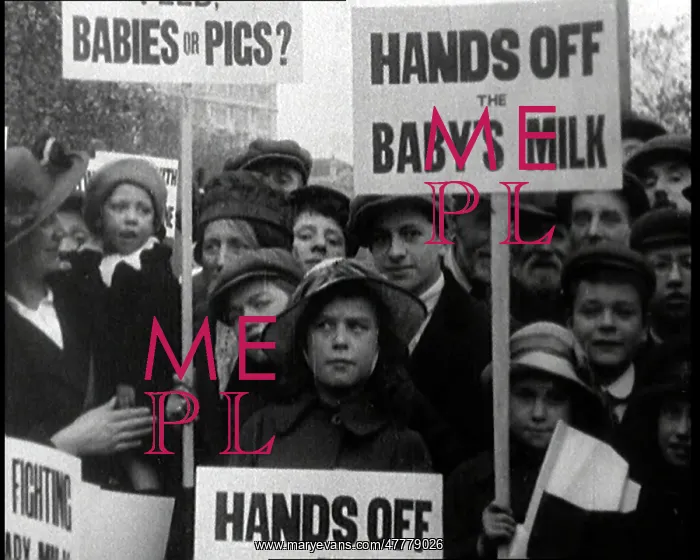 : A Crowd Is Demonstrating Against Wartime Shortages : A Crowd Is Demonstrating Against Wartime Shortages