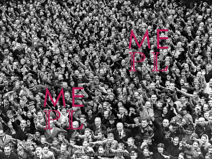 : Crowd during Hitler's visit to Karlsbad, 1938 : Crowd during Hitler's visit to Karlsbad, 1938