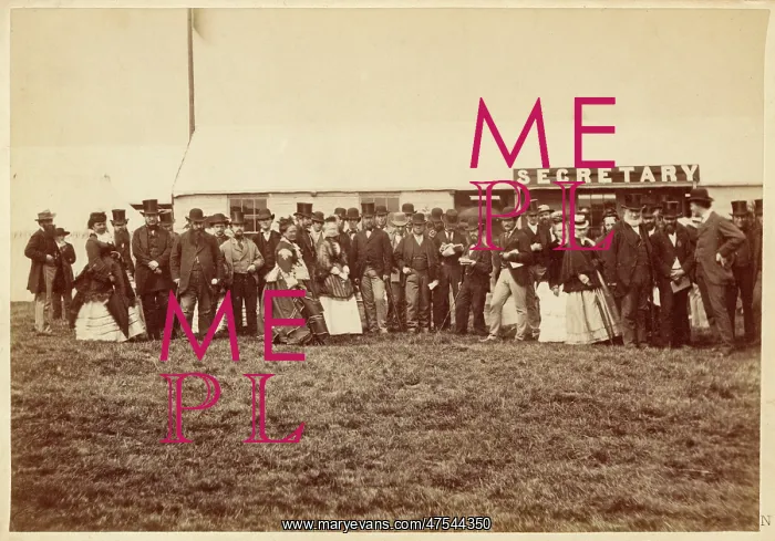 : Crowd at a Horse Racing Meeting : Crowd at a Horse Racing Meeting