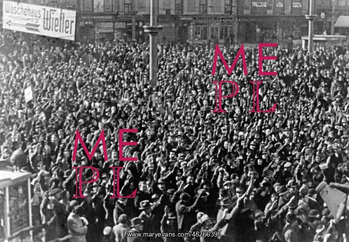 : Crowd on the main square in Graz, 1938 : Crowd on the main square in Graz, 1938