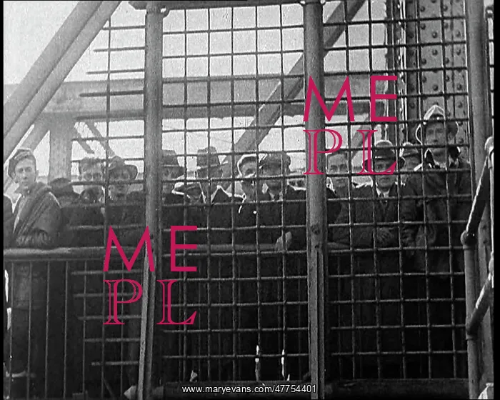 : A Crowd of Male Civilians Watching A Group : A Crowd of Male Civilians Watching A Group
