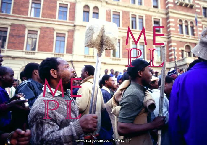 : A crowd of protesters, armed with cultural weapons : A crowd of protesters, armed with cultural weapons