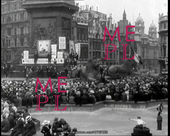 : Crowd Rallying At Trafalgar Square. To the : Crowd Rallying At Trafalgar Square. To the
