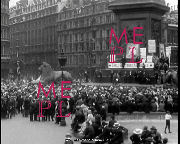 : Crowd Rallying At Trafalgar Square. To the : Crowd Rallying At Trafalgar Square. To the