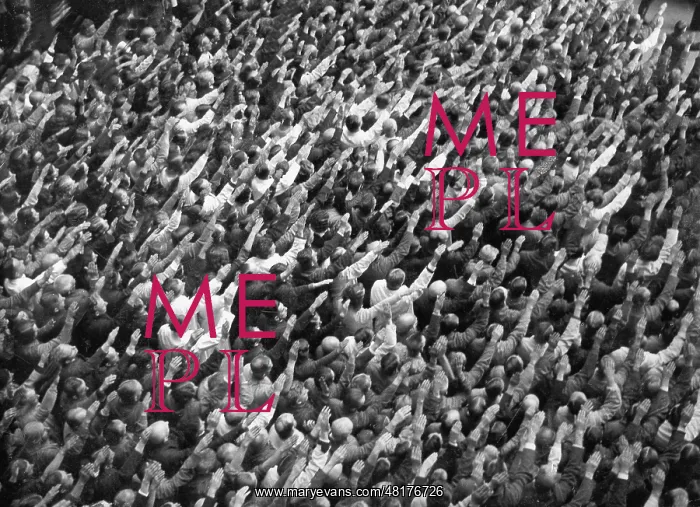 : Crowd after a speech of Hitler, 1933