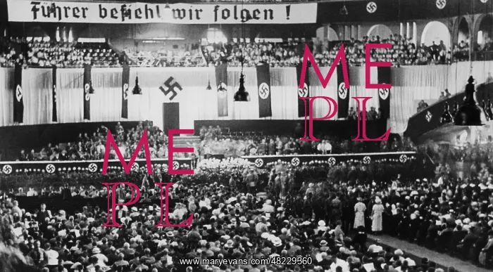 : Crowd in the Sportpalast in Berlin, 1935 : Crowd in the Sportpalast in Berlin, 1935
