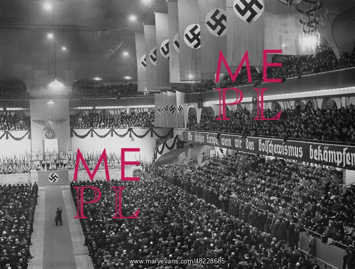 : Crowd in the Sportpalast in Berlin, 1937 : Crowd in the Sportpalast in Berlin, 1937