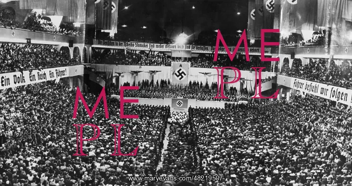 : Crowd in the Sportpalast in Berlin, 1938 : Crowd in the Sportpalast in Berlin, 1938