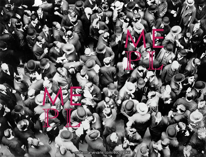 : Crowd at the stock exchange : Crowd at the stock exchange