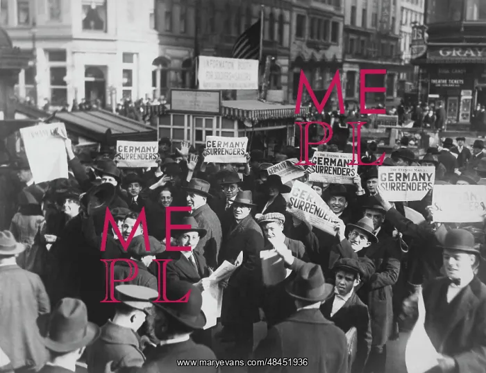 : Crowd at Times Square holding up Extras telling : Crowd at Times Square holding up Extras telling