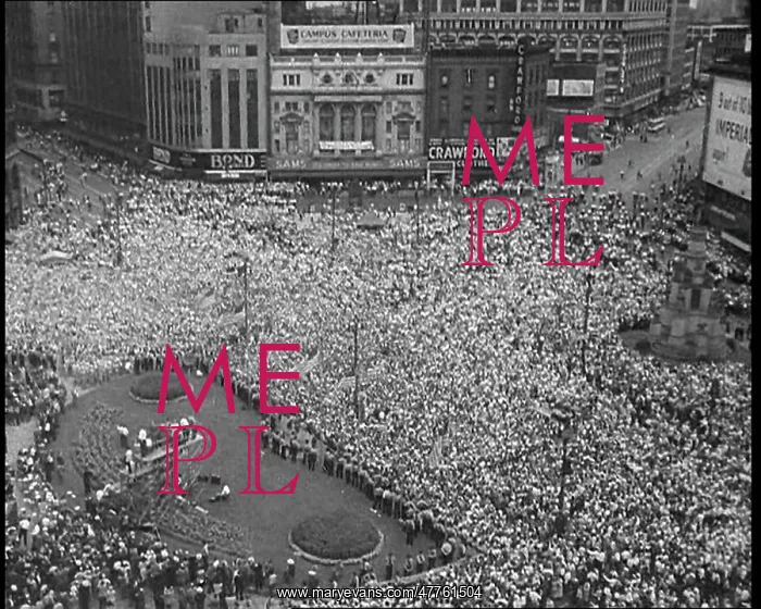 : A Crowd at the Town Square As The Election : A Crowd at the Town Square As The Election
