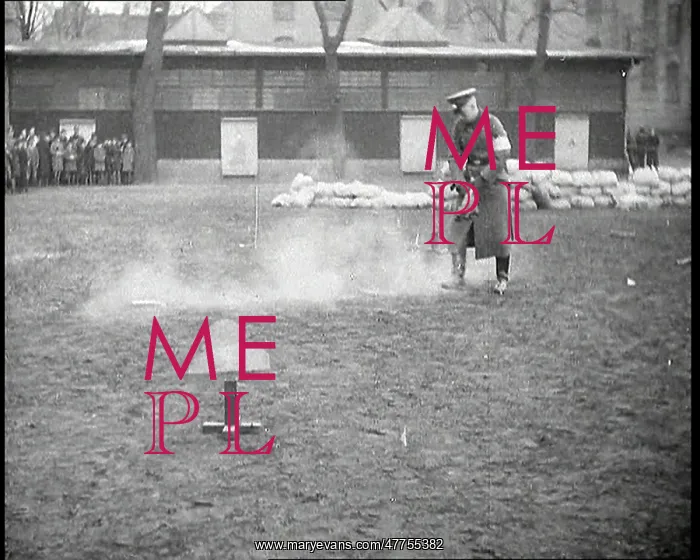 : Crowd Watching a Hand Grenade Explode : Crowd Watching a Hand Grenade Explode