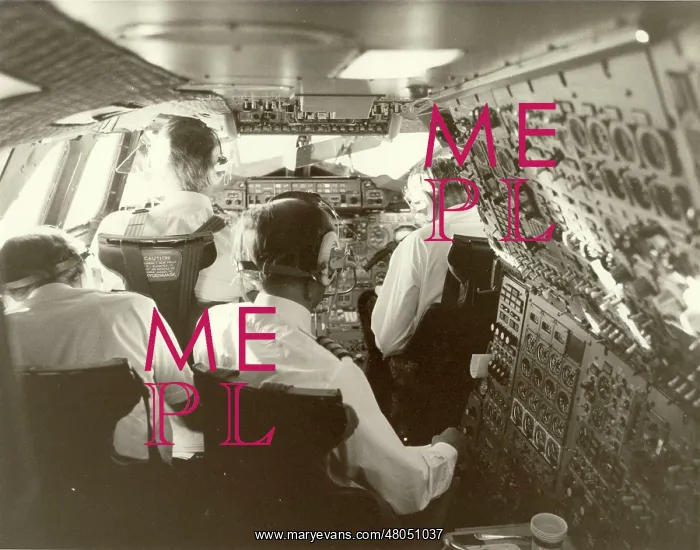 : A crowded Concorde flightdeck : A crowded Concorde flightdeck