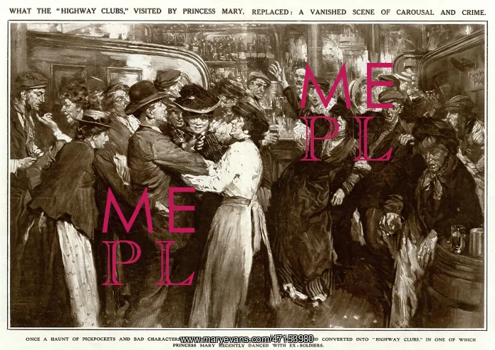 : A Crowded East End Gin Palace : A Crowded East End Gin Palace