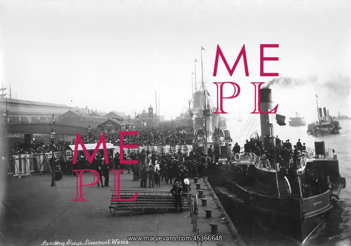 : A crowded view of the landing stage with people : A crowded view of the landing stage with people