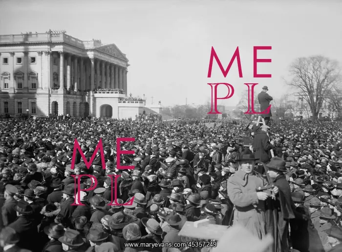 : Crowds at the inauguration of President Warren Harding : Crowds at the inauguration of President Warren Harding