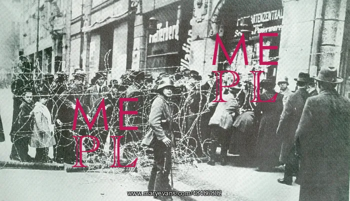 : Crowds on the streets in Germany during the political : Crowds on the streets in Germany during the political