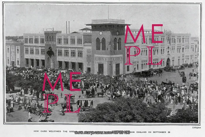 : Crowds welcome the Sirdar in Egypt : Crowds welcome the Sirdar in Egypt