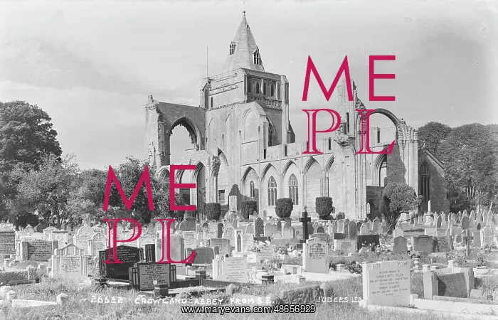 : Crowland Abbey from Southeast : Crowland Abbey from Southeast