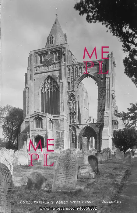 : Crowland Abbey - West Front : Crowland Abbey - West Front