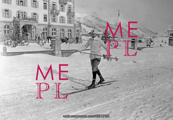  : Crown Prince Wilhelm of Prussia doing winter