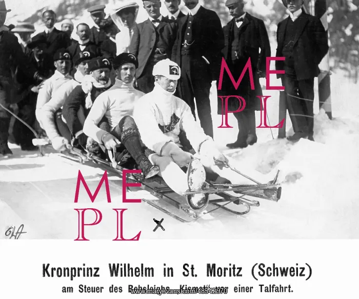  : Crown Prince Wilhelm of Prussia doing winter