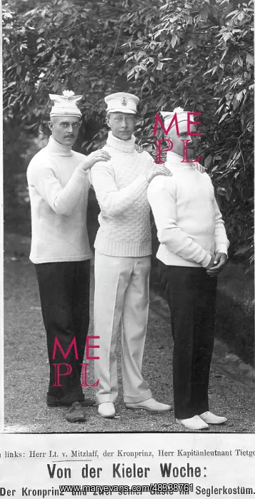 : Crown Prince Wilhelm of Prussia during the Kiel Week, 1908 : Crown Prince Wilhelm of Prussia during the Kiel Week, 1908