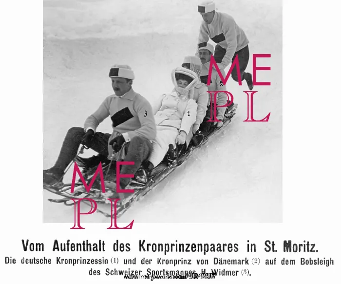 : Crown Princess Cecilie of Prussia doing winter : Crown Princess Cecilie of Prussia doing winter