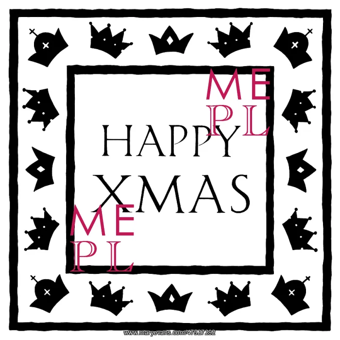  : Crowns Border with HAPPYCHRISTMAS