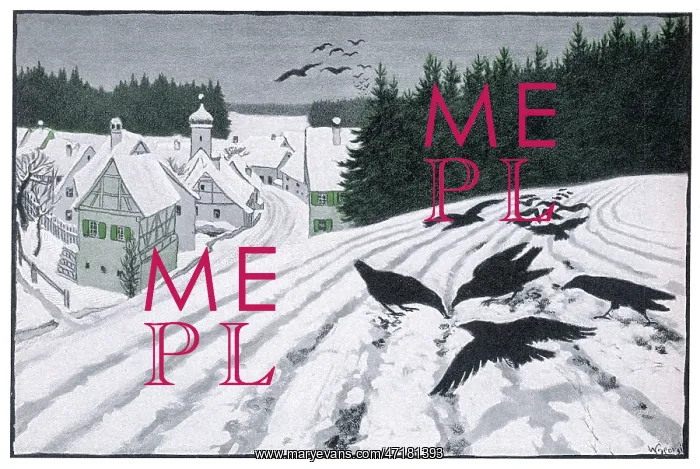 : Crows in the Snow 1902 : Crows in the Snow 1902