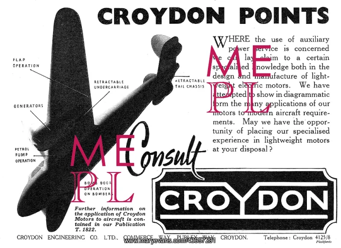 : Croydon Engineering Aicraft Components : Croydon Engineering Aicraft Components