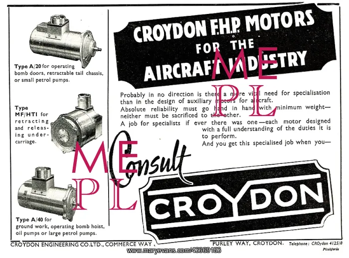 : Croydon Engineering Aicraft Components : Croydon Engineering Aicraft Components