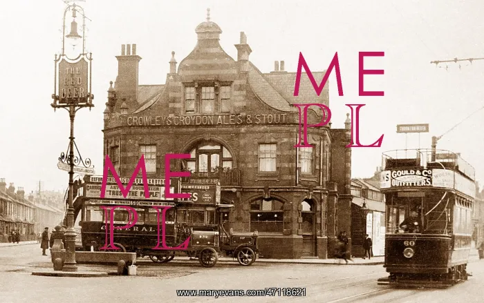  : Croydon The Red Deer Pub early 1900s