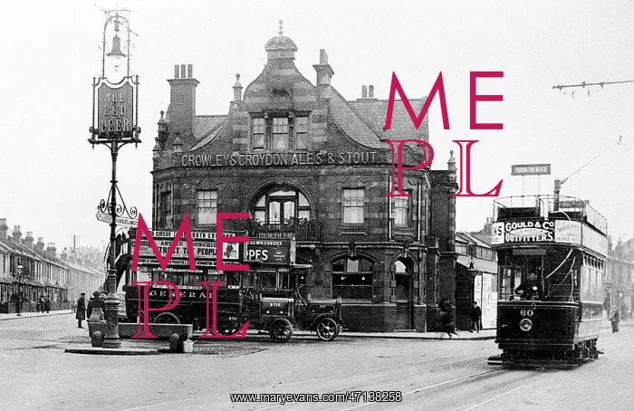 : Croydon Red Deer Pub early 1900s : Croydon Red Deer Pub early 1900s