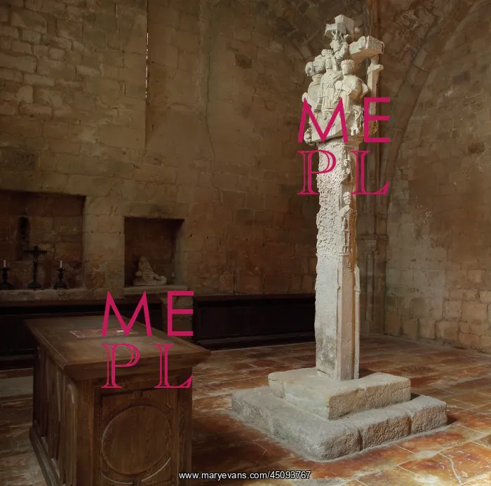 : Crucifix, Fontfroide Abbey, Languedoc-Roussillon, France : Crucifix, Fontfroide Abbey, Languedoc-Roussillon, France