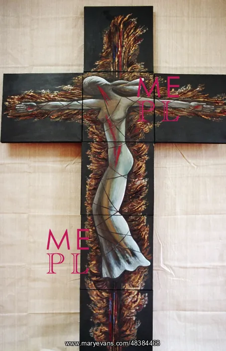 : Crucifix painting : Crucifix painting