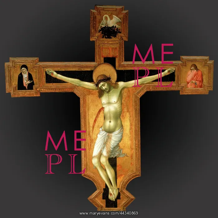 : Crucifix, by Taddeo di Bartolo : Crucifix, by Taddeo di Bartolo