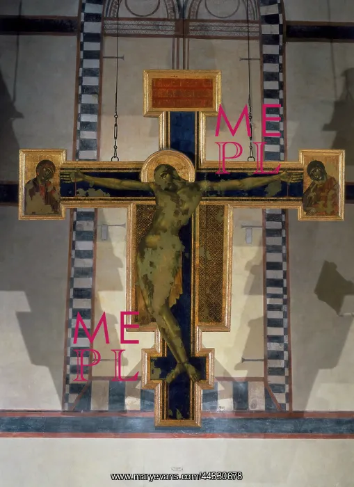 : Crucifix. Work by Cimabue, exhibited : Crucifix. Work by Cimabue, exhibited