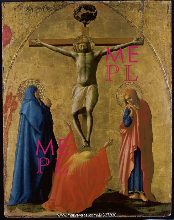 : Crucifixion, by Masaccio, originally part : Crucifixion, by Masaccio, originally part