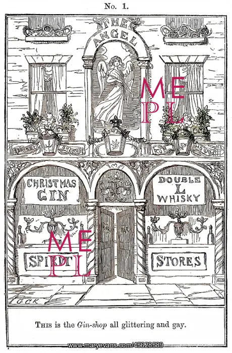 : Cruikshank, The Gin Shop, plate 1 : Cruikshank, The Gin Shop, plate 1