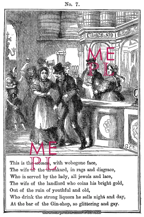 : Cruikshank, The Gin Shop, plate 7 : Cruikshank, The Gin Shop, plate 7
