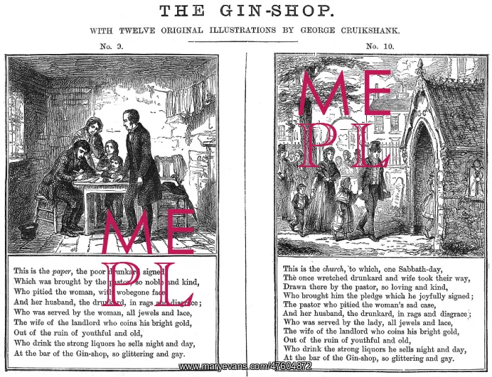 : Cruikshank, The Gin Shop, plate 9 : Cruikshank, The Gin Shop, plate 9