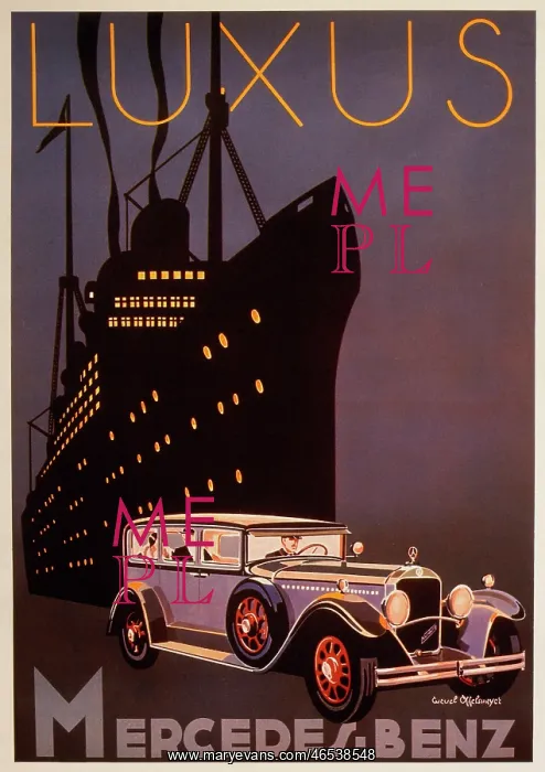 : Cruise Ship and Automobile at Night : Cruise Ship and Automobile at Night