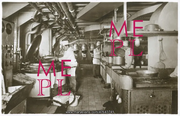 : Cruise ship kitchen, Monte Sarmiento : Cruise ship kitchen, Monte Sarmiento